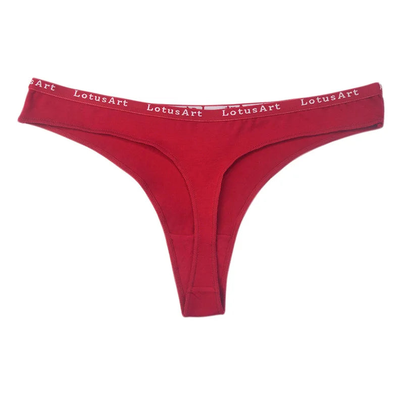 Cotton Panties Women Thongs Sexy G-string Female Underpants Low-Rise T-back Underwear Comfort Panties Girls Ladies Lingerie M-XL