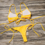 ZTVitality Sexy White Bikinis Push Up Bikini 2021 Hot Padded Bandage Low Waist Swimsuit Female Swimwear Women Brazilian Biquini