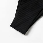 ZTVitality Black Sexy Women Swimsuit 2022 New Arrival Padded Bra Ribbed High Cut Bikini Beachwear Swimwear Brazilian Biquini S-L