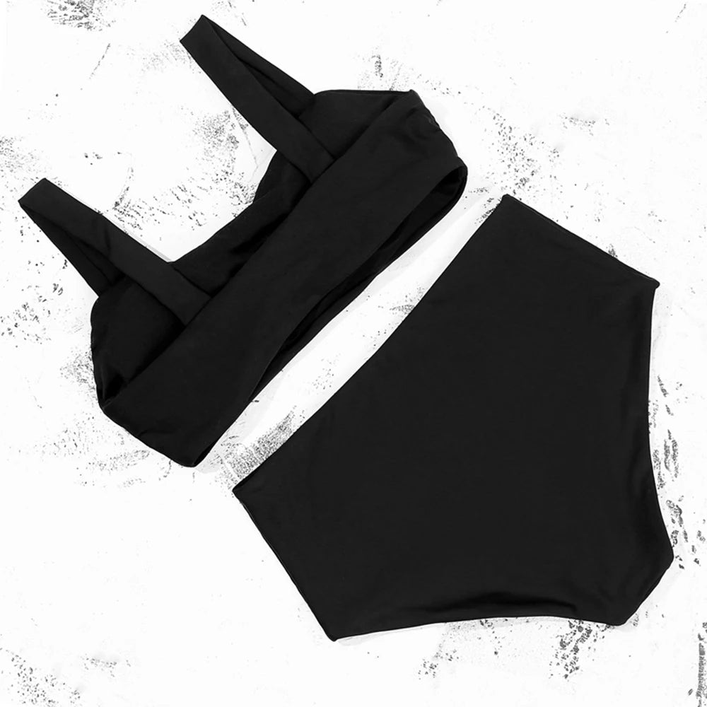 ZTVitality Brown Bikinis Wide Straps Push Up Bikini 2025 Padded High Waist Swimsuit Female Sexy Swimwear Women Brazilian Biquini