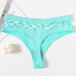 High Waist Fishnet Hollow G-String Panties Women Thongs Sexy Underwear Lingerie Female Underpants Intimates