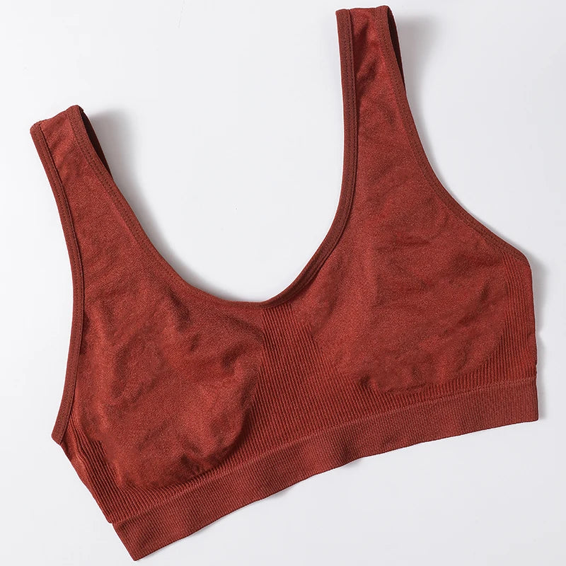 Women Seamless Tube Top Underwear Wireless Bra Low Back Sexy Lingerie Comfort Unlined Crop Top Sleeveless Solid Bra Tops