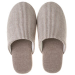 Japanese Style Mute Slippers Women Men Home Cotton Slipper Breathable Fabric Couple Spring Summer Shoes Suede Sole Ladies Slides