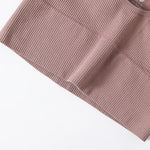 Women Crop Top Seamless Underwear Ribbed Bralette O Neck Bra Tops Female Bra Crop Top Fashion Tanks Top Streetwear Camisole