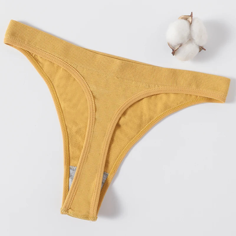 M-XL Women's Thongs Seamless G-string Brazilian Panties Sexy Underwear Cotton Briefs Low Waist Thongs Ladies Lingerie