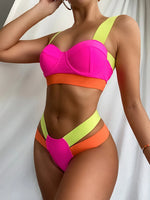 Leopard High Waist Bikini Push Up Bra Cup Bikinis 2026 Women Swimsuit Female Swimwear Two Piece Bikini Set High Cut Bathing Suit
