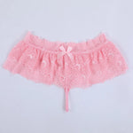 Women Sexy Lingerie Lace Perspective Ladies Dress Erotic Sexy Underwear Transparent Thongs Plus Size Sexy Skirt For Sex