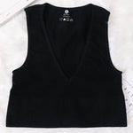 Women Crop Top Sexy Seamless Underwear Female Fitness Sleeveless Camisole Plunge Bralette Sports Cropped Tops Lingerie