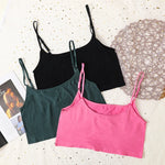 Women Top Female Crop Top Sexy Bralette Top Tee Streetwear Basic Tank Camis Adjustable Strap Seamless Underwear