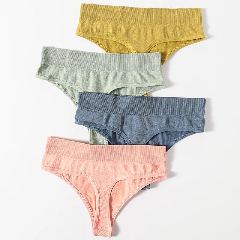 1PC Seamless Thongs G-String Women Shapewear Panties Comfort Thong Underwear Female High-Rise Underpants Lingerie Intimates