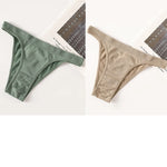 2PCS/Set Seamless Women Brazilian Panties Female Underpants High Leg Cut Underwear Sexy Lingerie Bikini Sports Briefs M-L