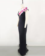 Evening Dress BandageDress Elegant Flower Shoulder dress Banquet Party Party Bandage Dress
