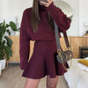 Casual Vacation Sweater Long Sleeve Dress Women Clothing Autumn Winter