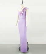 Evening Dress BandageDress Elegant Flower Shoulder dress Banquet Party Party Bandage Dress