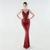 Heavy Industry Sequin Slim Deep Fishtail Evening Dress