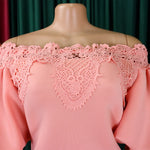 D368 cross-border women's fashion temperament lace off-the-shoulder fishtail party sexy party dress foreign trade dress