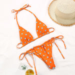 2025 Polka Dot Mini Micro String Bikini Women Swimsuit Female Bikinis Brazilian Swimwear Two Pieces Bikini Set Bathing Suit Swim