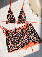 XS - L Doulbe Side Wearable Reversible Bikini Women Swimwear Female Swimsuit Three-pieces Bikini Set Ruffled Bathing Suit Swim