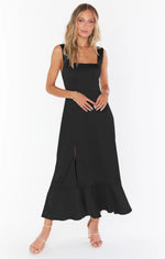 New Elegant Fashion Women Clothing Rope Split Dress French High Sense
