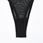 Toucheart 4 Piece Set Sexy Lingerie Set Elasticity Mesh Patchwork See-Through Breast-Wrapping Three-Point Briefs Sexy Underwear