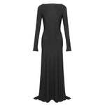Autumn Winter Women Clothing Sexy Socialite Dress Backless Ribbon Cocktail Dress