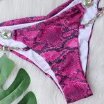 Sexy Halter Shiny Diamond Bikini Women Swimwear Female Swimsuit Two-pieces Bikini Set Brazilian Bathing Suit Swim Beachwear Lady