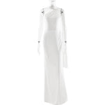 Elegant Women Ribbon Dress Fashionable Sexy Backless Slim Dress