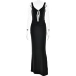 Summer Arrival Strap Dress Women Sexy Backless Hollow Out Cutout Pleated Dress