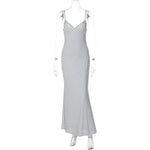 Dot Sexy Deep V Plunge Tube Top Dress Winter Slim Strap Dress