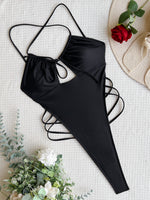 With Sarong Backless Extreme Mini Micro G String Female Swimwear One Piece Swimsuit Women High Cut Monokini Bathing Suit Swim
