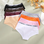Women's Cotton Briefs Letter Belt Underwear Women Panties Sexy Breathable Briefs Female Stretch Ladies Soft Comfortable Lingerie