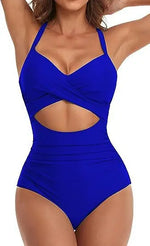 Leopard One Piece Swimsuit 2024 New Halter Push Up Swimwear Women Swimsuit Bathing Suit Beachwear Monokini Female Swimming Suits