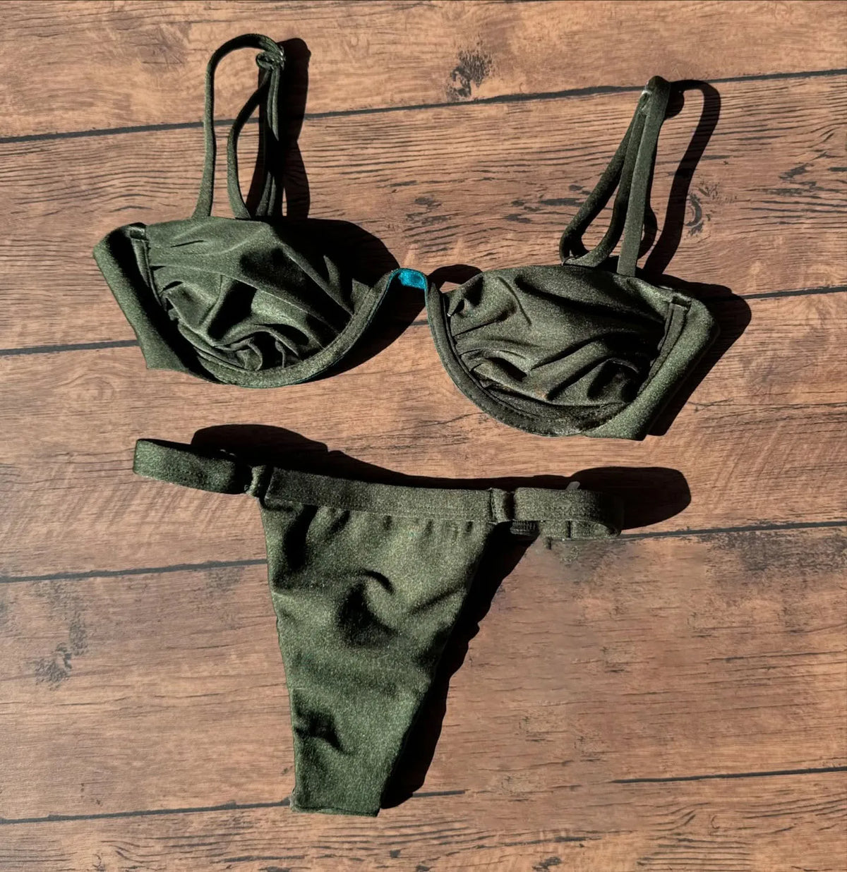 Bandeau Bikini Push Up Women Swimsuits 2024 Sexy Female Swimwear Brazilian Bikini Set Thong Biquini Swim Suits Solid Beachwear