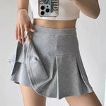 2026 Spring/summer New High Waisted Sporty Style Pleated Skirt Women Spicy Girl Casual Versatile Wrap Hip Short Skirt EJQ2