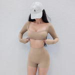 Women's 2025 ShapeLift Set: Square Neck Top & 8" Shorts w/BreatheTech™ One-Piece Toned Look