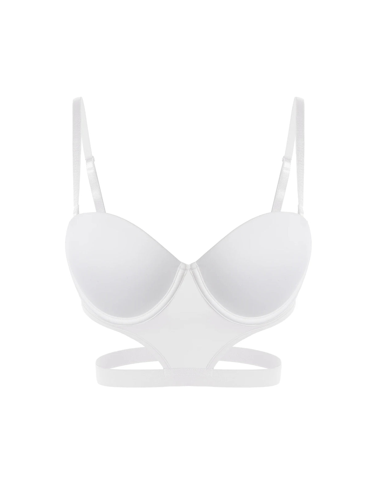 stylish sexy bra T-shirt underton beautiful back half cup smooth and exposed waist slim waist big exposed back push up bra