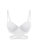 stylish sexy bra T-shirt underton beautiful back half cup smooth and exposed waist slim waist big exposed back push up bra