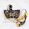 doershow Charming Shoes And Bag Matching Set With black Hot Selling Women Italian Shoes And Bag Set For Party Wedding!HN1-1