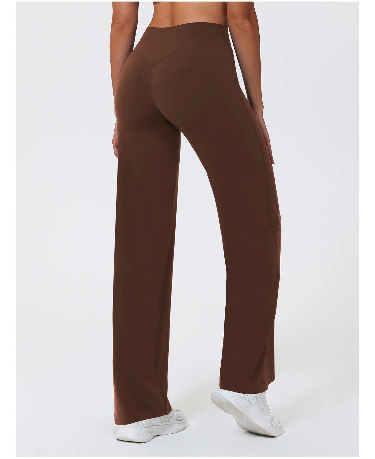 Hearuisavy Summer Straight-Leg Sports Pants Women Gym Clothing Fitness Tights Naked Feeling Compression Wide Leg Yoga Leggings