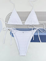 Sexy Extrem Bikini 2026 Women Hot Pink Cut Out Ribbed Push Up Thong Swimsuit Brazilian Bathing Suit Tie Side G String Swimwear
