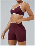 2PCS Yoga Suit Seamless Sports Set Gym Outfits Women Tracksuit Running Workout Clothes Sports Bra Athletic Wear Yoga Clothing