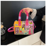 PU New Personality Stylish Shoulder Bags Design Patchwork Zipper 2025 Hot Sale Women's Bags Retro High Quality Women's Bags
