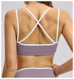 Sexy Back Sports Bra Top Women's Push-Up Yoga Underwear Fitness Top Running Workout Yoga Top Soft Beauty Back Bras Gym Underwear