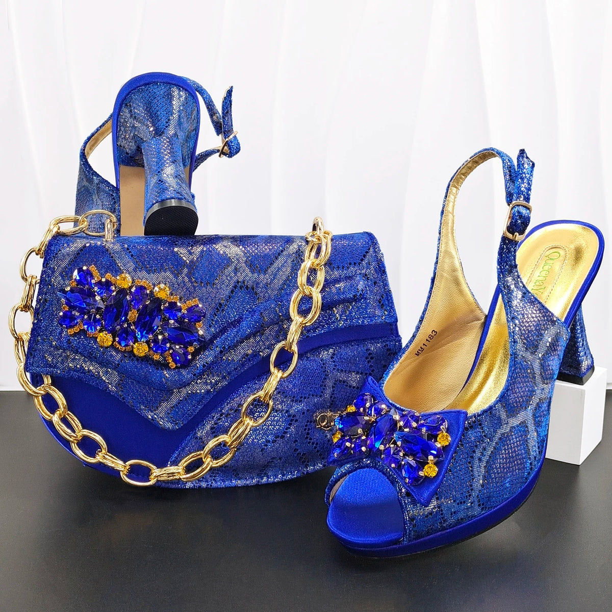 Doershow Lastest Italian Design Fashion Style Ladies Shoes with Matching Bag Set 2026 Nigerian Shoes and Bag Set!HG1-1