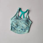 Women's Elegant Printed Yoga Sports Vest Shock Resistant Fitness Outerwear Beautiful Back Cross Shaped Design