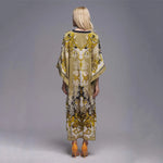 2026 Women Swimsuit Beach Cover Up dress Sleeve Kaftan Beach Tunic Long Pareos Bikinis Cover ups Summer Robe Plage Beachwear