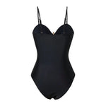 Vintage White Khaki Patchwork Swimwear Women 2026 Starfish Ornament Hollow Pleate One Piece Swimsuit Beach Bathing Suit Monokini
