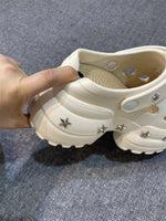 Women Fashion Clogs DIY Cute Stars Platform Slippers Soft EVA Sexy High Heels Female Indoor Street Shoes Girls Beach Sandals
