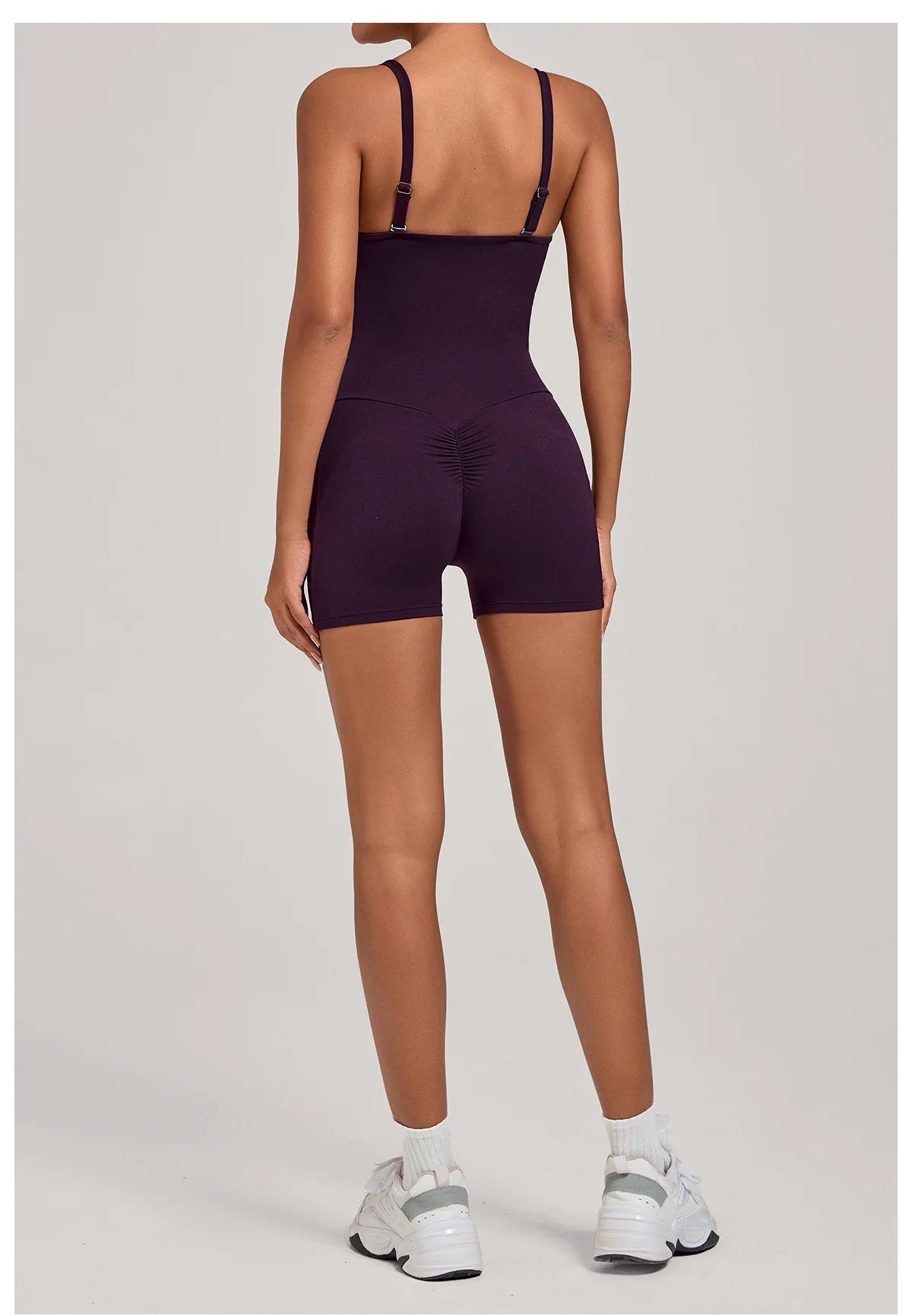 Outdoor Backless Yoga One Piece Suit Women Multiple Wearing Methods Sleeveless Slim Fit Pocket Stretch Sports Fitness Jumpsuit