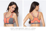 Sports Bra Women Front Zipper Double Inner Cup Push Up Patchwork Tops Female Yoga Fitness Shockproof Vest Sport Bras for Women